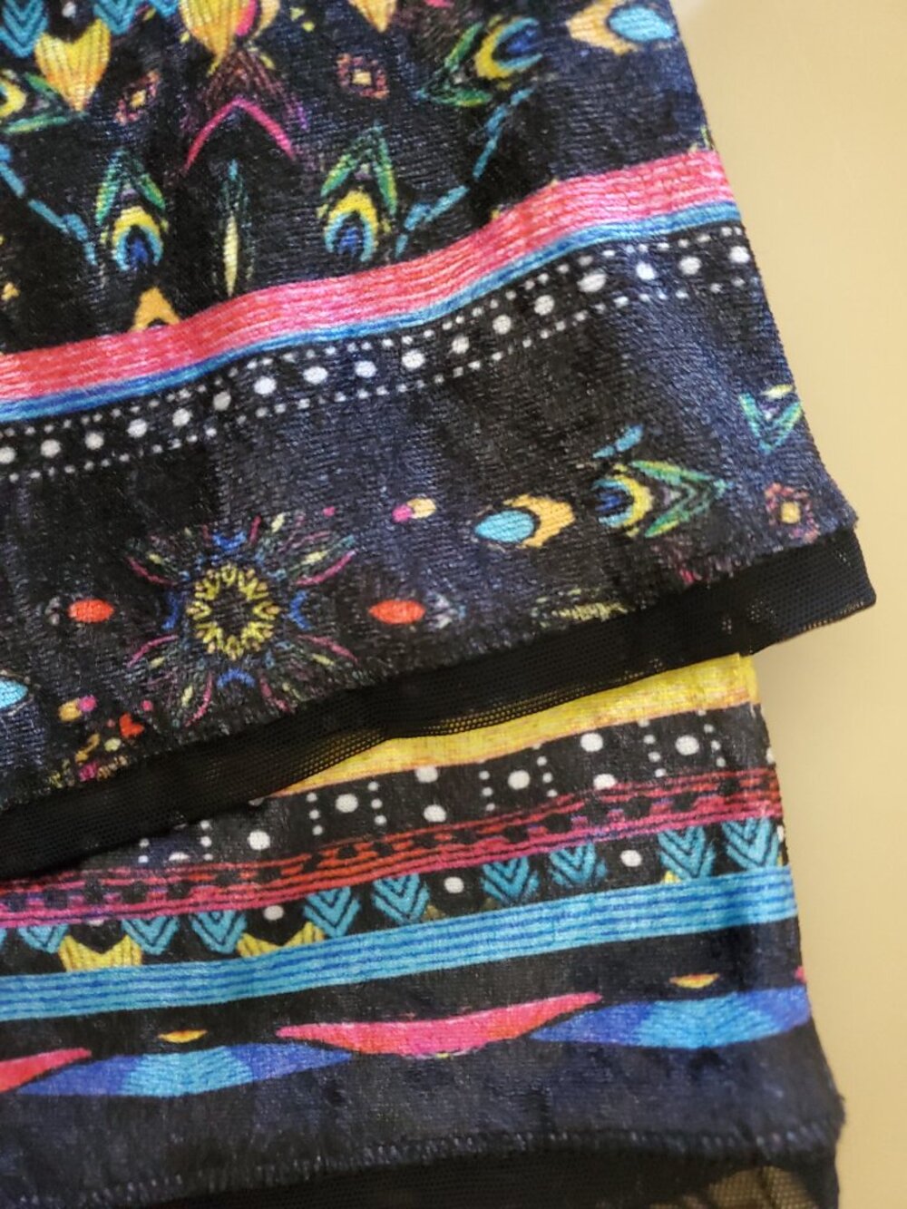 Lucky in Love Velvet Tiered Tennis Golf Pickleball Athletic Skirt Size Large - Picture 8 of 13